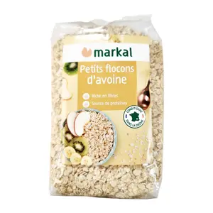 Yến Mạch Cán Mỏng Hữu Cơ, Petits Flocons D`Avoine (500g) - MARKAL